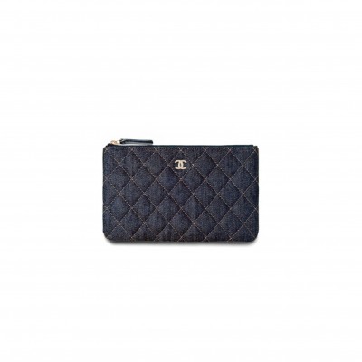 CHANEL DENIM SMALL O CASE ZIPPY POUCH AP1071 (20*12.2*1cm)